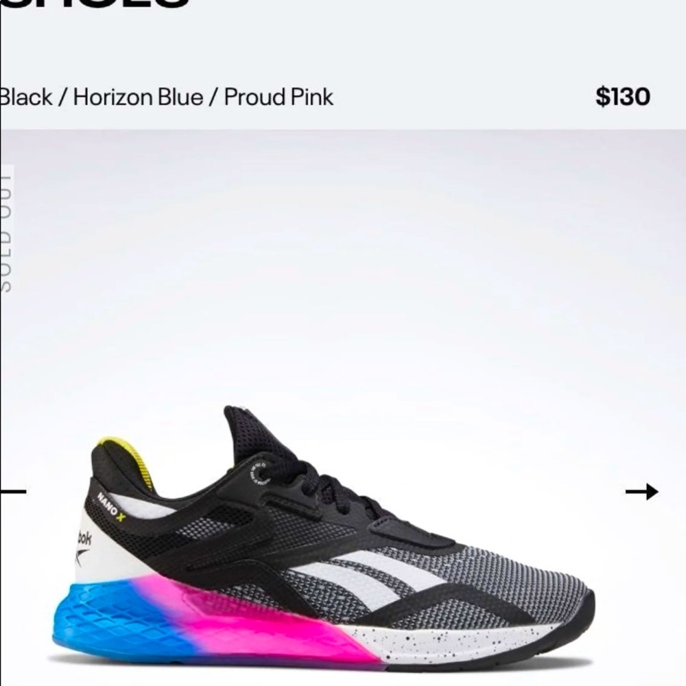 REEBOK NANO X WOMEN'S TRAINING SHOES 8.5